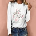 thumbnail image 2 of Pompotops T-shirt à Manches Longues et Col Rond Imprimé pour Femmes, 2 of 7