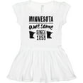thumbnail image 3 of Inktastic Minnesota Awesome Since 1858 Girls Baby Dress, 3 of 5