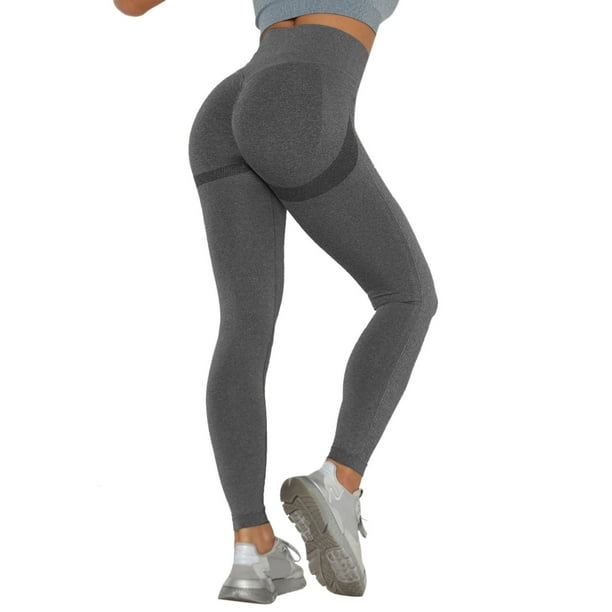 nsendm Unisex Pants Adult Yoga Pants Set with Pocket Leggings Solid  Strethcy Yoga Fitness Women's Waist Pant Color High Womens Yoga Pants(Dark  Gray