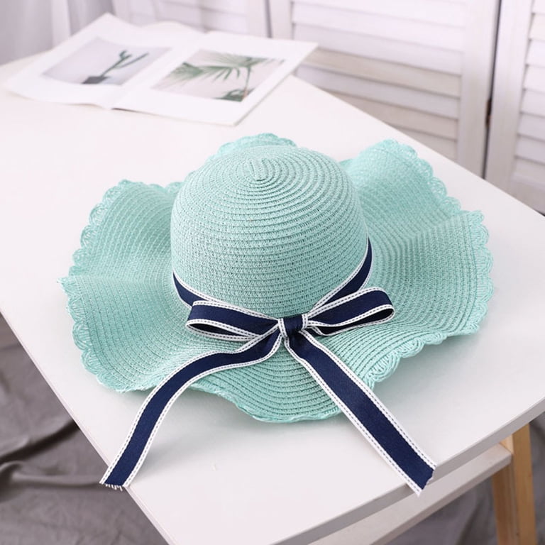 Jalioing Panama Hat for Women Fashion Wide Brim UV 