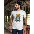thumbnail image 2 of Gorilla Reggae Dreadlocks Cap T-Shirt Men -Image by Shutterstock, Male Large, 2 of 4