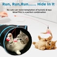 thumbnail image 6 of Cat Tunnel for Indoor Cats Large, with Play Ball S-Shape 5 Way Collapsible Interactive Peek Hole Pet Tube Toys, Puppy, Kitty, Kitten, Rabbit, 6 of 7