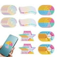 thumbnail image 2 of 60 Pcs Calm Strips Anxiety Sensory Stickers, 5 Style Calming Strips Calming AdhesiveTactile Texture--Jinjin, 2 of 3