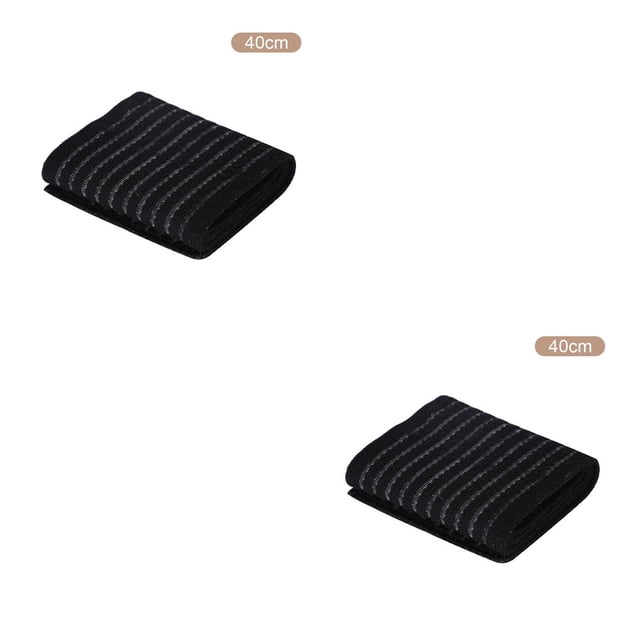 Soidarity Vendaje de alta elasticidad de 180cm, 1 Uds., hebilla de compresión portátil, banda autoprotectora para tobillo, muñeca, rodilla, pantorrilla, Negro 40cm 2piezas Soidarity CBP056012