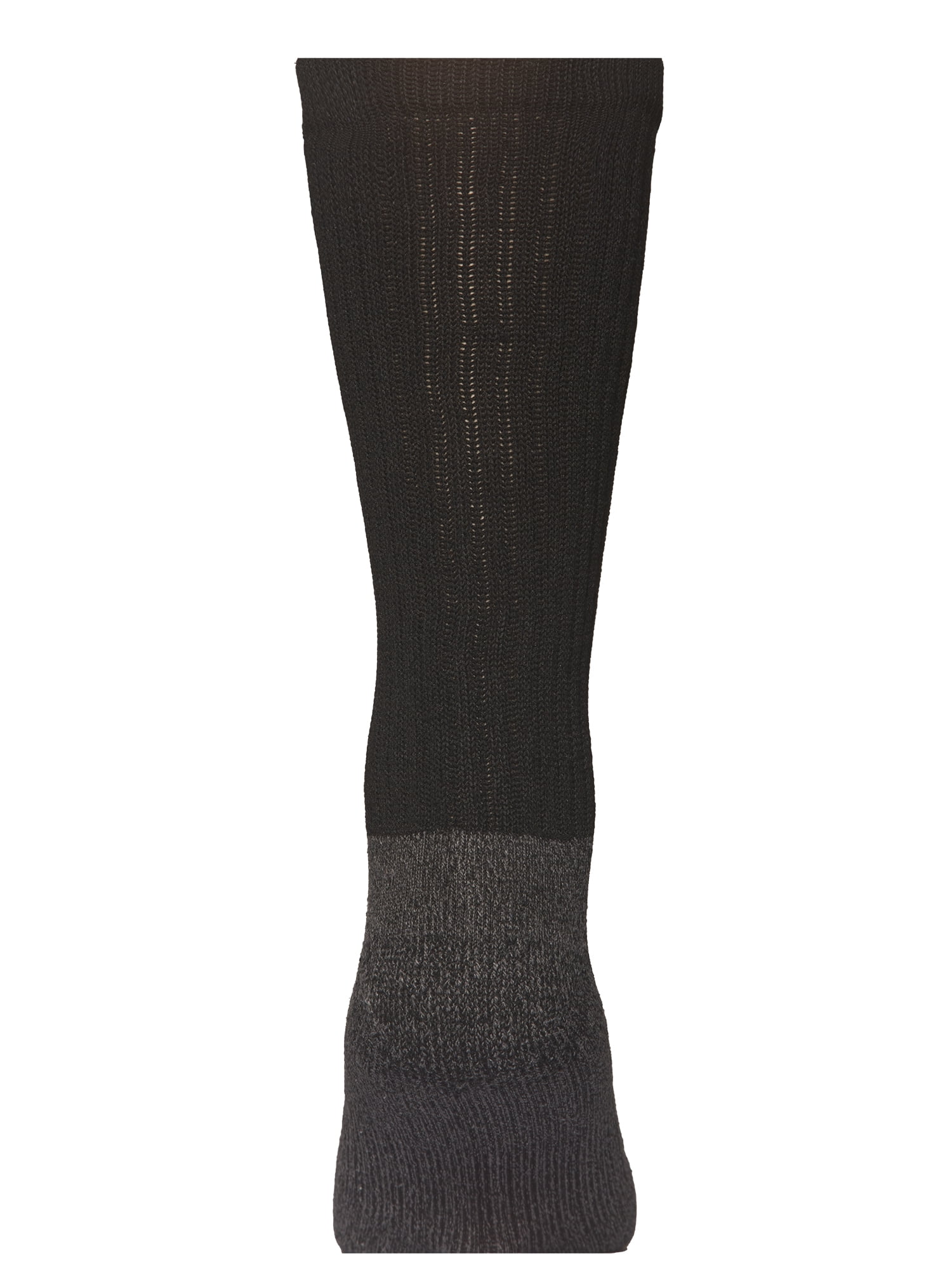 Rustler Men's Socks, Active Crew Socks for Men, 10-13, White/Grey Heather, 3-Pack