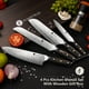 thumbnail image 4 of Set de Cuchillos de Cocina Funistree Damasco Acero Alemán Chef 8", 4 of 6
