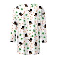 thumbnail image 4 of felwors St Patricks Day Shirt Women Plus Size Funny 3/4 Sleeve Cute Saints Tops Shamrock Shirts Lucky Irish Shamrocks Outfit (Orange, L), 4 of 6