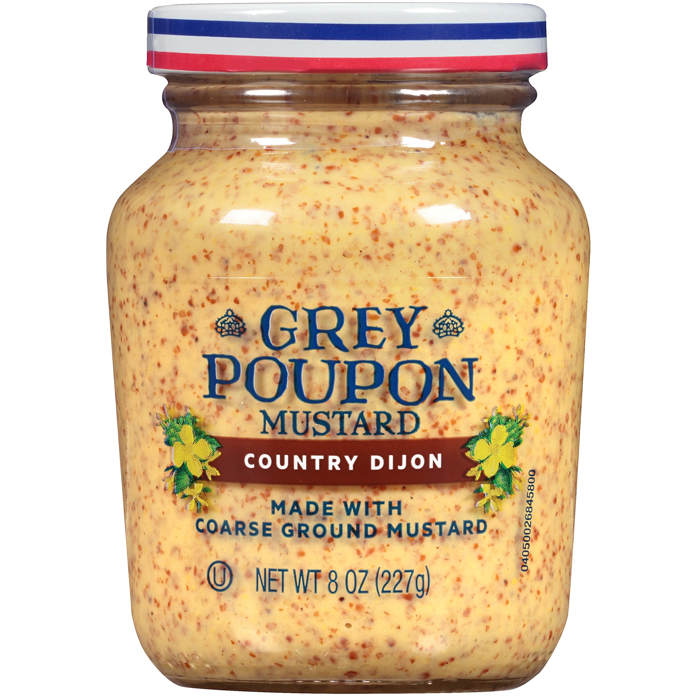 Grey Poupon Country Dijon Coarse Ground Mustard, 8 oz Jar