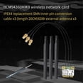 thumbnail image 2 of Broadcom Chip NIC BCM94360HMB Notebook Gigabit AC1300M Bluetooth 4.0 Wireless NIC PCI-E Interface NIC,A, 2 of 5