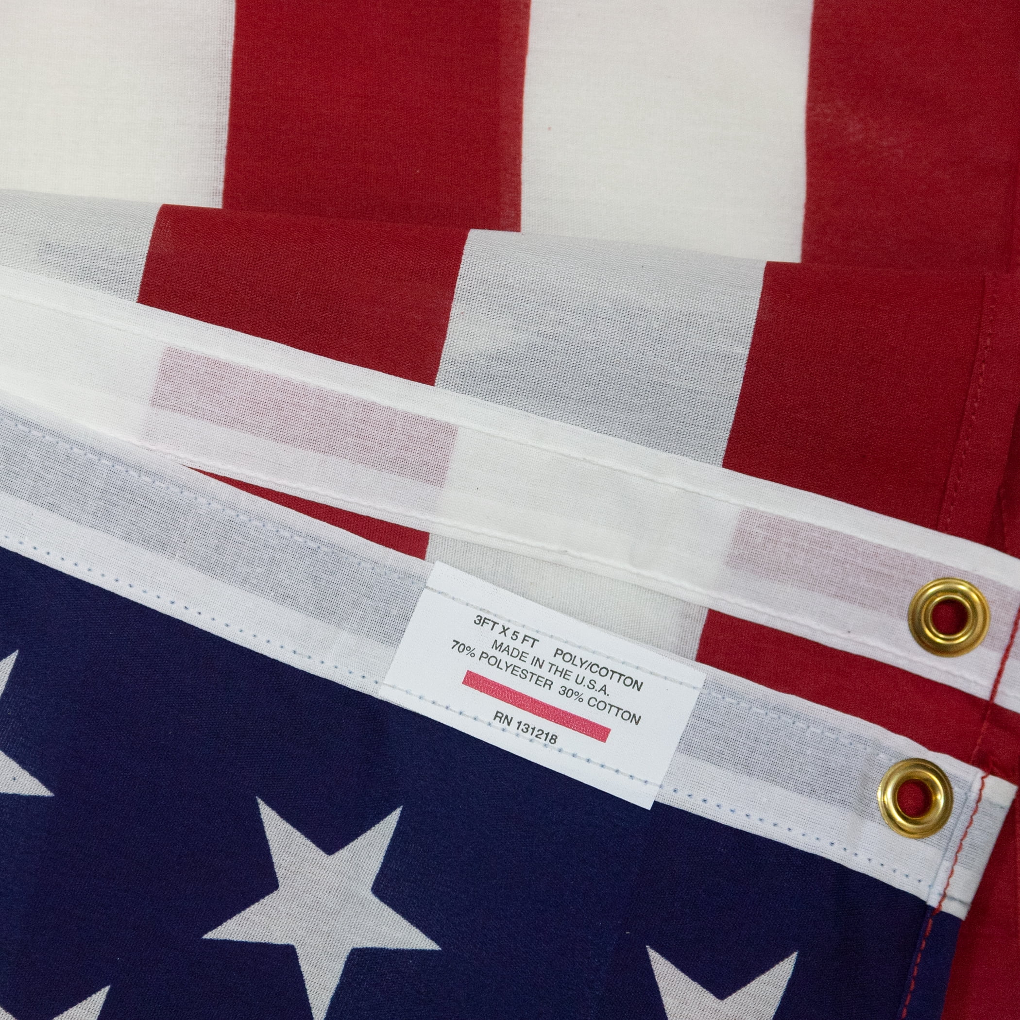 6ft Steel Betsy Flags American Flag Kit, Printed Polycotton US Flag and Mounting Hardware