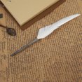 thumbnail image 1 of Retro Fountain Pen, Feather Pen, Classical Style Lightweight Loose-leaf Design Dip Ink For Practice Calligraphy Natural Feather, 1 of 8