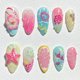 thumbnail image 1 of Uñas BSBTBZ 30 piezas tamaño mediano almendra con diseños 3D de verano, 1 of 9