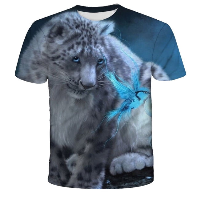 Summer Fashion Animal Dog Graphic T Shirts For Men Casual 3D Print Tee Hip Hop Harajuku Personality Round Neck Short Sleeve Top11T Gong Bohan LED