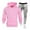 Pink, variant on Men's Hoodie Tracksuit 2 Pieces Set Athletic Casual Hooded Sweatshirt and Joggers Set Long Sleeve Fleece Sweatsuit Fall Outfits with Pockets
