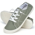 thumbnail image 5 of JENN ARDOR Women's Elastic Stretch Slip-On Sneakers Low Top Canvas Shoes, 5 of 6