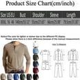 thumbnail image 2 of Mens T-Shirts Henley Shirts for Men Long Sleeve Pocket Buttons Neck Slim Fit Shirts for Men, 2 of 5