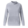 thumbnail image 3 of Mercatoo Teen Girls Fleece Pullover Sweatshirts with Pockets Long Sleeve Plain Crew Neck Jumper Sweater Tops Kids Warm Clothes, 3 of 6