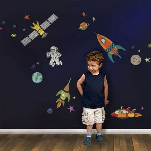 Outer Space Vinyl Wall Sticker - Peel and Stick
