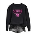 thumbnail image 4 of Uootdi Senior Class of 2026 Graduation Sweatshirt for Women Oversized Crewneck Long Sleeve Shirt Pullover Teen Clothes Gift Loo se Pullover Tops, 4 of 5