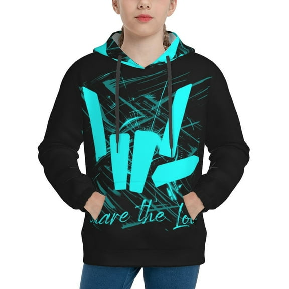 Share The Love Fashion Youth Hoodies Sweatshirts Long Sleeve Sweaters Hooded Outfits Pullover Hoody Top