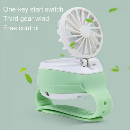 

Portable USB Rechargeable Fan Mini Fan Watch Shaped Fan for Outdoor Travel Camp