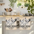 thumbnail image 4 of Farm Chicken Kitchen Towels Set of 3, Vintage Country Cabin Animals Text Absorbent Dish Towels for Kitchen, Microfiber Hand Towel, Quick Drying Tea Towel for Cleaning Decorative Dishcloths, 4 of 7