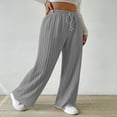 thumbnail image 5 of LYMAYTER Women High Wais Wide Leg Pants Knit Athletic Yoga Pants Stretch Breathable pants for S-2XL, 5 of 9