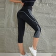 thumbnail image 5 of 7/8 Length Yoga Pants High Waisted Workout Leggings Stretchy Athletic Tights Comfortable Compression Fitness Pants for Gym and Running, 5 of 6