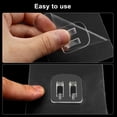 thumbnail image 4 of Unlorspy 10 Pcs Clear Shower Caddy Adhesive Sticker Hooks, 7 x 7 cm, Plastic, 100% Plastic, Shower Caddy, Shower Hook, Kitchen, Bathroom, Living Room, 4 of 5