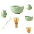 thumbnail image 2 of Juego de Matcha, utensilios para Matcha, herramientas para la del té, juego de herramientas para hacer té, batidor de Matcha de bambú y sopo Verde brillante, 2 of 9