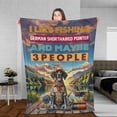 thumbnail image 3 of I Like Fishing, and My German Shorthaired Pointer, and Maybe 3 People. Happy Father's Day Cozy Fleece Blanket GSP Lover Dog Gift Warm Soft Throw Blanket - 00004, 3 of 5