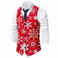 thumbnail image 2 of MuXiKeJi Clothes Mens Christmas Suit Vest,Fashion Festival Outerwear Vests,Holiday Graphic Sweater Vest Casual Wear Soft Warm Pullover, 2 of 4