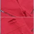 thumbnail image 3 of Men's Skinny Fit Distressed Quilted Stretch Fashion Moto Zipper Jeans (RTZ Red, 36x32), 3 of 3