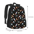 thumbnail image 3 of Daiia Space Rocket Backpack for Men and Women -Durable Backpack Large Capacity, Water-Resistant Bag with Adjustable Straps and Laptop Compartment, 3 of 9