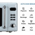 thumbnail image 6 of Emerson 0.7 Cu Ft, 700W Thunderbird Blue Retro Countertop Microwave Oven, MWR7020BL, 6 of 14