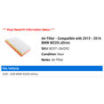 thumbnail image 2 of Air Filter - Compatible with 2015 - 2016 BMW M235i xDrive, 2 of 2