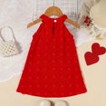 thumbnail image 6 of WERYOUNG Toddler Girls Dresses Sleeveless Crewneck Solid Color Floral Dress Dance Party Dresses Trendy 9-12 Months, 6 of 8