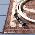 thumbnail image 6 of Safavieh Courtyard Dara Damask Indoor/Outdoor Area Rug, Chocolate/Natural, 5'3" x 7'7", 6 of 12
