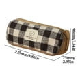 thumbnail image 2 of Hyknon Classic Checkered Pencil Cases, Large Capacity Pencil Case Pouch with Zipper, Soft Stationery Bag with Handheld, Multi-Functional Stationery Pouch for Makeup Office Travel Daily, Coffee, 2 of 6