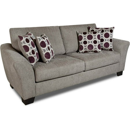 Albany Blair Sofa, Pewter Chenille