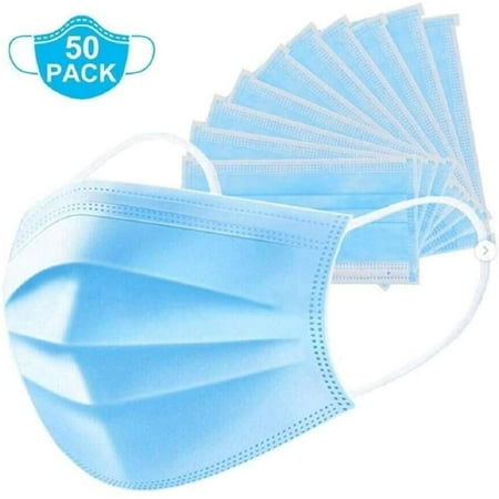 Home Use Disposable Face Mask 3-Ply Breathable and Comfortable Mask-50pcs