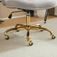 thumbnail image 6 of Ktaxon  Armless Office Chair Swivel Study Chair Adjustable Desk Chair with Wheels and Lumbar Pillow for Conference and Home Gray, 6 of 9