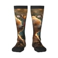 thumbnail image 2 of Lsque Sunshine Butterfly Flower Bear Printed Crew Socks Men's Women's LightWeight Thin Casual Calf Socks ,Knee High Socks,Cotton Socks, 2 of 9