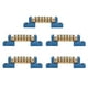 thumbnail image 1 of 5 barras colectoras de terminales, bloque de terminales de 6 posiciones, terminal de tornillo de cable de latón, 1 of 6