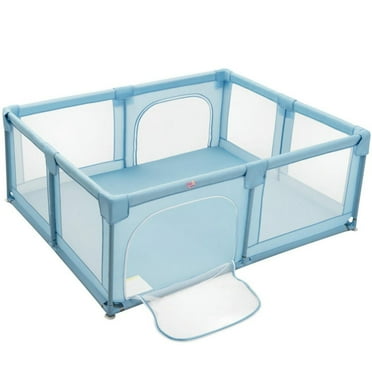 Topcobe Baby Playpen Extra Large Kids Activity Center Safety Play, Playpen for Babies and Toddlers-Blue