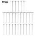 thumbnail image 1 of 50pcs Galvanized Garden Fabric Stakes - for securing lawn mulch, 1 of 9