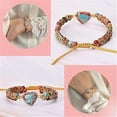 thumbnail image 6 of To My Daughter-in-Law, I Will Forever Love You Jasper Heart Bracelet, Mother and Daughter Bracelet, Adjustable Natural Jasper Braided Rope Bracelet, Classic Natural Jasper Bracelet, 6 of 8