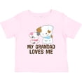 thumbnail image 3 of Inktastic My Grandad Loves Me Granddaughter Puppy Girls Girls Baby T-Shirt, 3 of 5