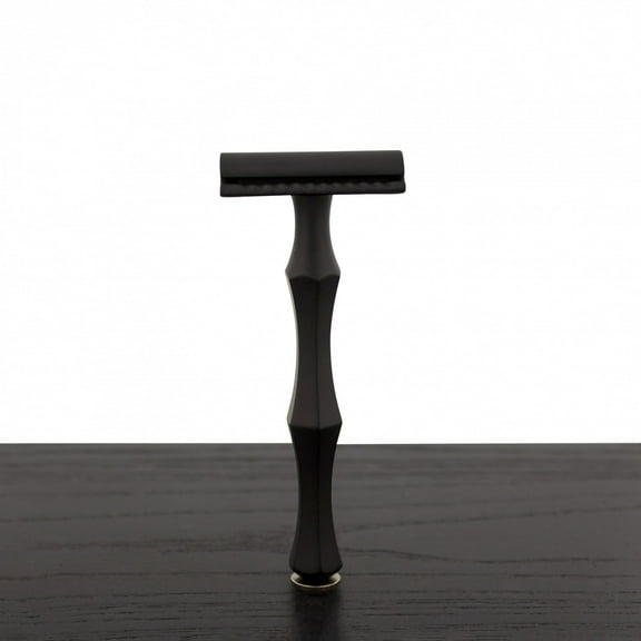 WCS Midnight Collection Razor 47B, Black Stainless Steel-WCS Exclusive Open Comb (Toothsome)