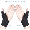 thumbnail image 5 of Vendaje reversible de compresión para el pulgar, férula para el pulgar, ortesis para el pulgar de BlackBerry, artritis, dedo en gatillo, tendinitis, soporte para el pulgar estable y transpirable L/XL, 5 of 5